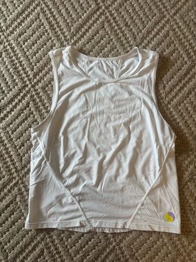 Madhappy White Perforated Muscle Tank